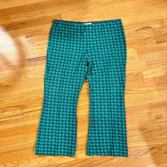 Anthropologie Maeve The Margot Kick Flare Cropped pants Size M - Picture 2 of 7